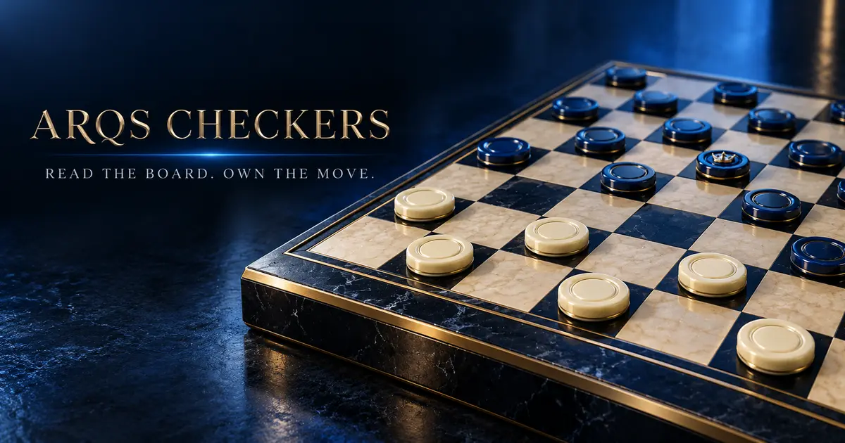 ARQS Checkers premium board artwork